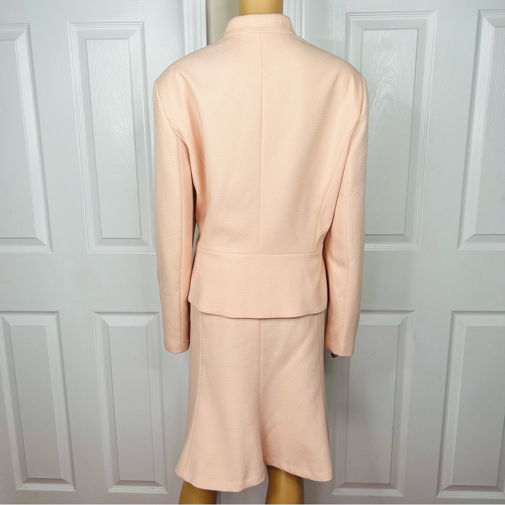 John Meyer 2pc Salmon Polyester Lined Stand Up Co… - image 8